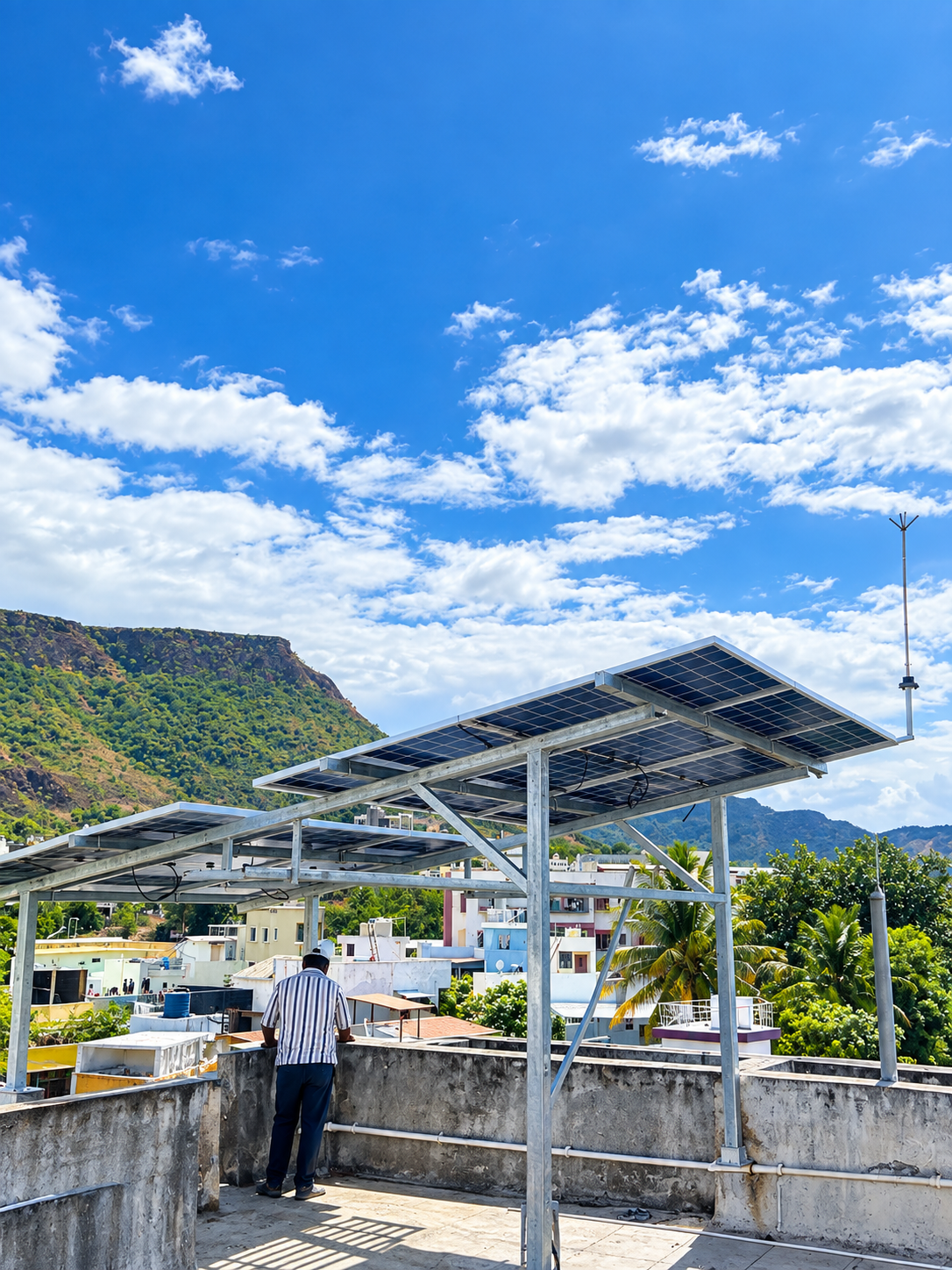 Residential Rooftop Solar Panel Installation